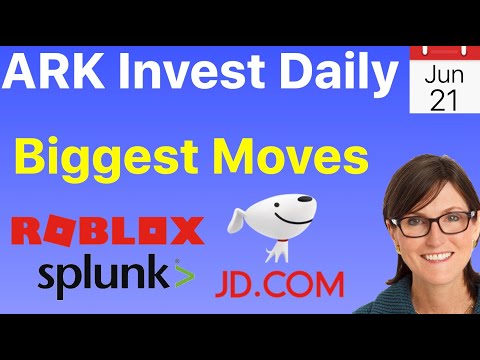Cathie Wood ARK Invest - Jun 21st Biggest moves - Roblox $RBLX, Splunk $SPLK, $JD. and others