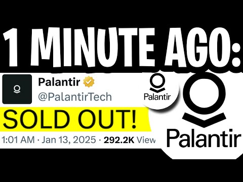 PALANTIR: WALL STREET JUST BOUGHT IT ALL! THEY WANT ALL YOUR PLTR STOCK! - PALANTIR STOCK NEWS TODAY