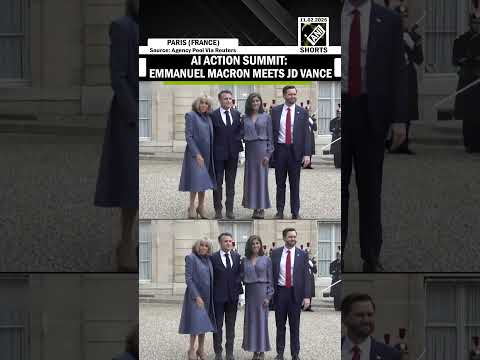 AI Action Summit: French President Emmanuel Macron meets US VP JD Vance