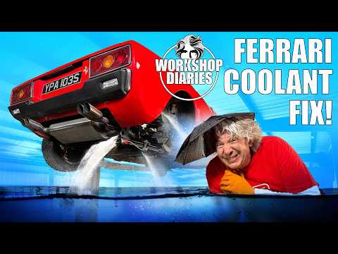 Edd China FIXES Seized FERRARI Water Pump &amp; Overhauls ANTIFREEZE