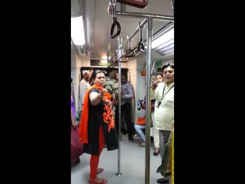 Ladies Compartment in Delhi Metro.(1)