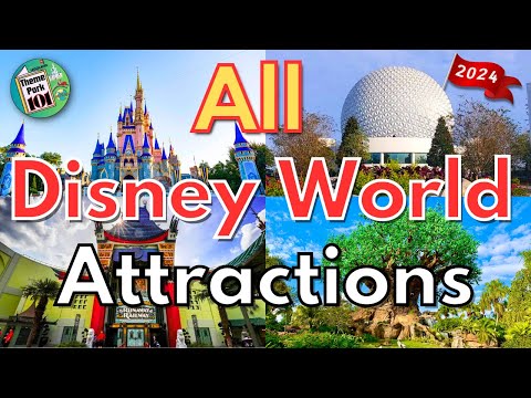 Walt Disney World ATTRACTION GUIDE - 2024 - All Rides &amp; Shows in All 4 Parks - Orlando, Florida