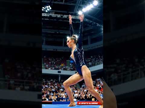 AI Gymnast Defies Gravity with Unreal Flips 🤯 | You Won’t Believe This Routine! #shorts #aishorts