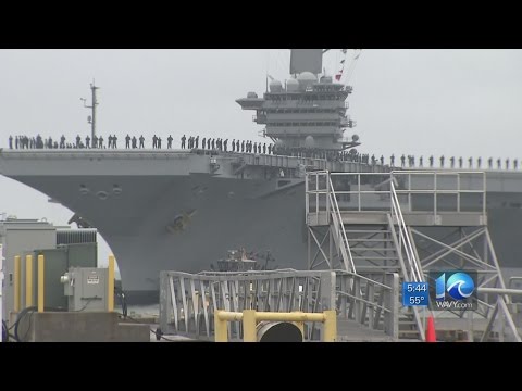 USS Abraham Lincoln returns to Norfolk after 4-year overhaul