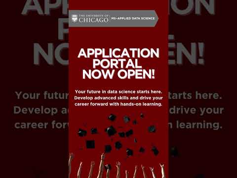 The MS in Applied Data Science application portal is NOW OPEN! Ready to transform your future?