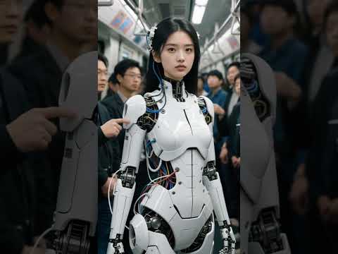 The robot in the subway #robot