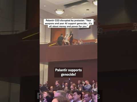 Palantir CEO Alex Karp Called Out at AI Forum For Fueling the War Machine