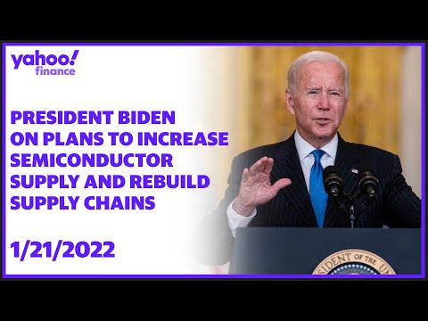 President Biden discusses plans to increase supply of semiconductors and rebuild supply chains