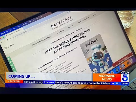 BakeBot: The Ultimate AI Kitchen Assistant by BakeSpace.com | As Seen on KTLA&#039;s Rich on Tech