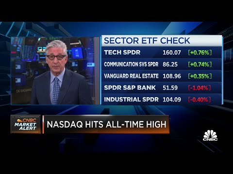 Tech stocks drive Nasdaq to all-time high at market open