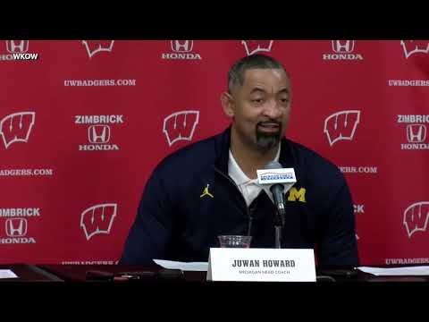 Juwan Howard postgame press conference after altercation between Michigan and Wisconsin