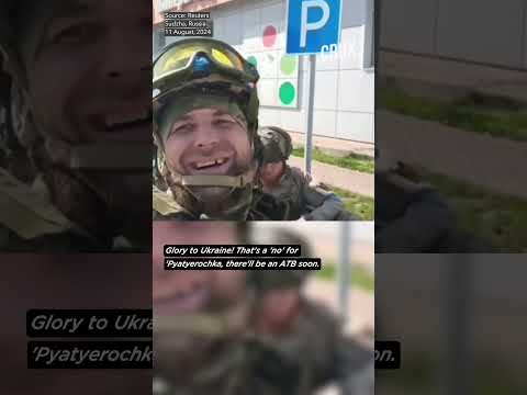 Ukraine Soldier Mocks Russian Supermarket In “Kursk Selfie” Video