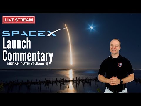 SpaceX Falcon 9 Launch for Merah Putih (Telkom-4) 🔴 Live Launch Commentary