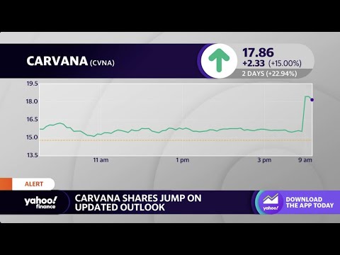 Carvana stock rises on revised profit outlook