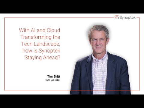 With AI and cloud transforming the tech landscape, how is Synoptek staying ahead? | Tim Britt