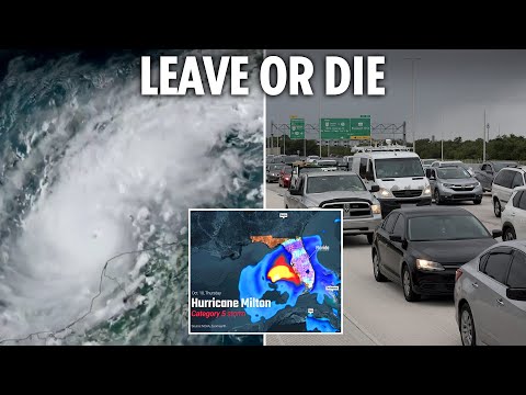 Hurricane Milton sees evacuation of 1 MILLION people as Florida officials warn &#039;stay &amp; you die&#039;