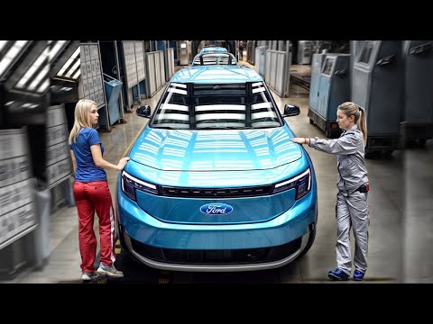 Ford Explorer Electric EV Manufacturing process Inside Ford Factory - Assembly &amp; Production line