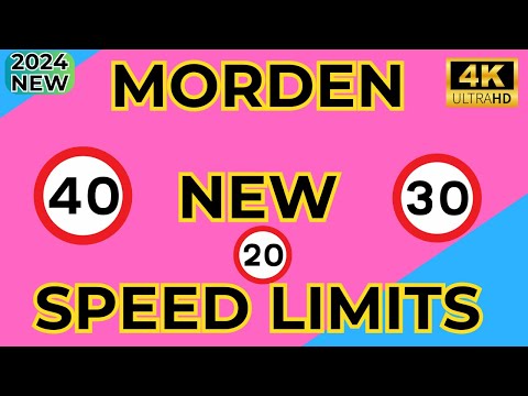 speed limit change in morden// 2024// new speed limit