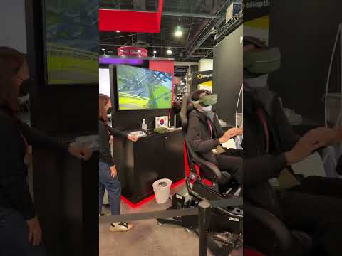Insane VR Rollercoaster experience at #ces2023