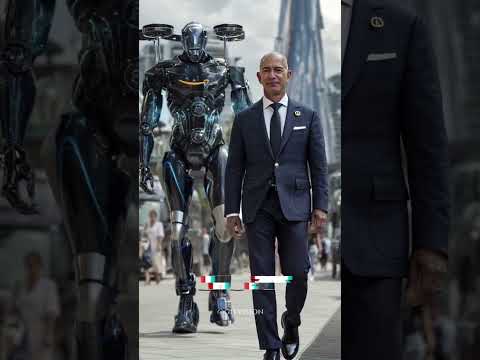 If CEOs Walked With Their Company Robots 🤯 #tesla #meta #amazon